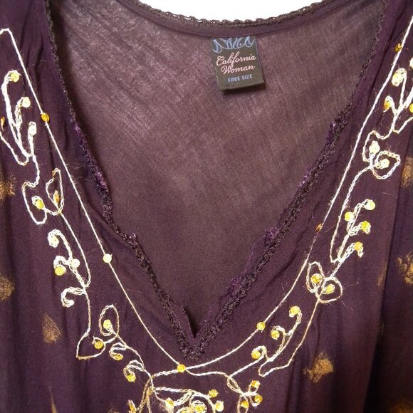 California Woman Boho Flowy Top - Picture 3 of 15